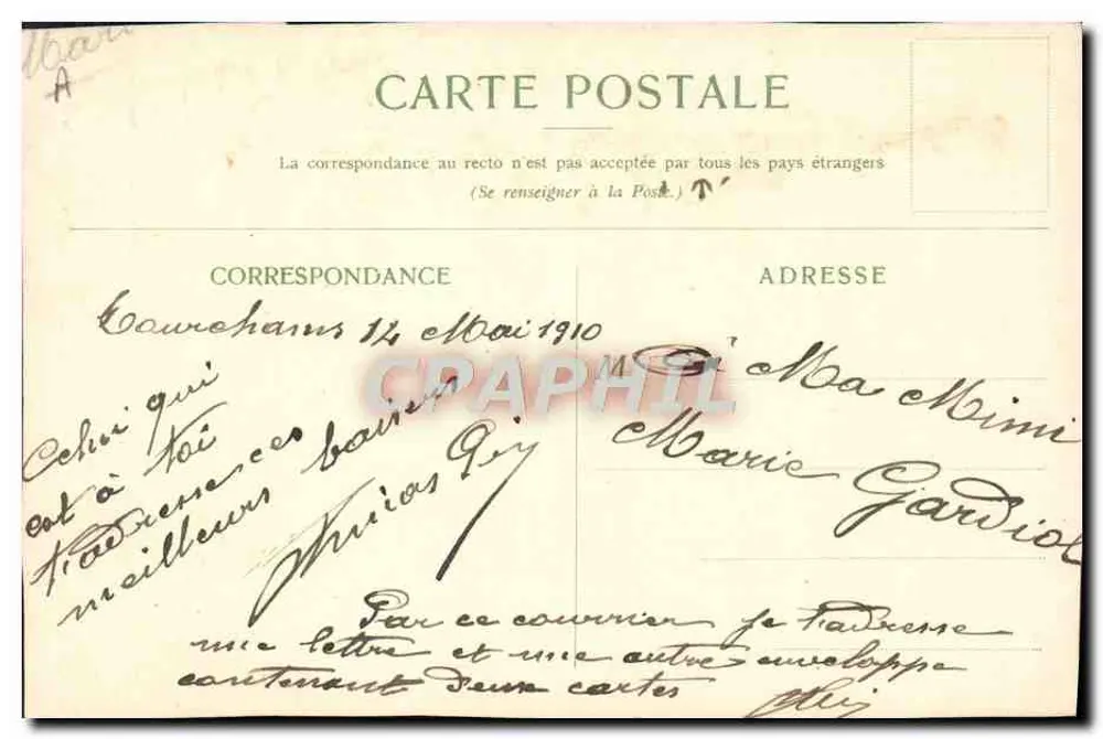 Aden — Steamer Point — Compagnie des Messageries Maritimes - Rückseite