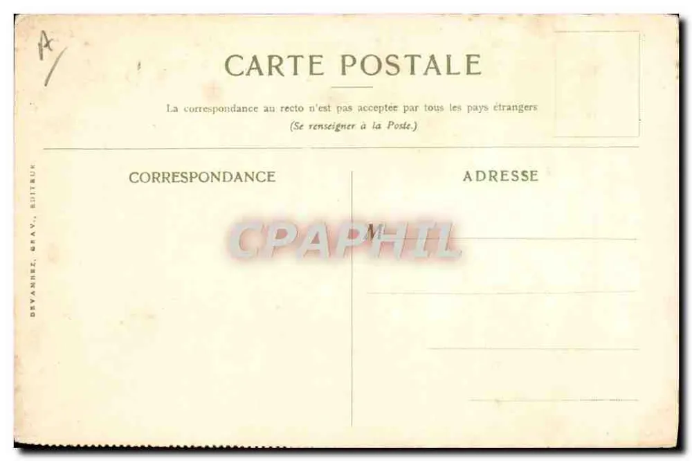 Ansicht von Saigon — Compagnie des Messageries Maritimes — Verlag Devambez, Grav. - Rückseite