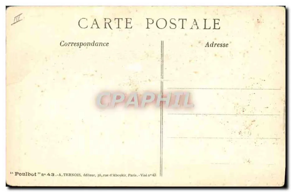 Enfants devant une vitrine de confiserie — souvenir de paix avant la guerre — Poulbot n°43 - Verso