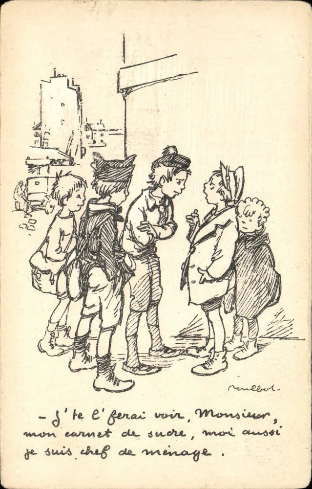 Kinder auf einer Straße — Straßenszene — Verlag A. Ternois, n°78 - Vorderseite