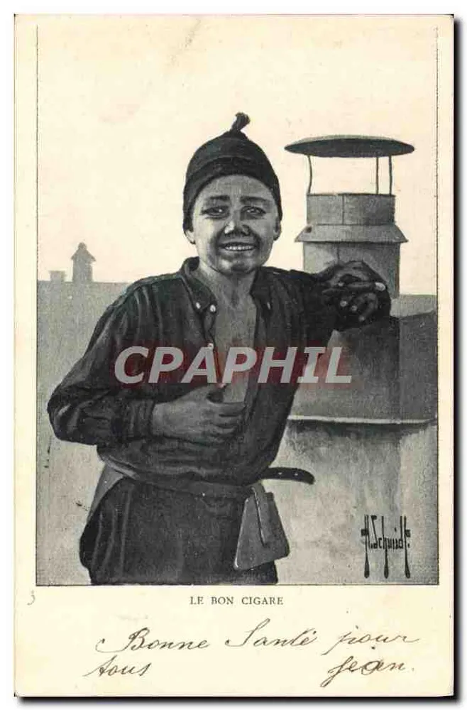 Schornsteinfeger — Le Bon Cigare — H. Schuind - Vorderseite
