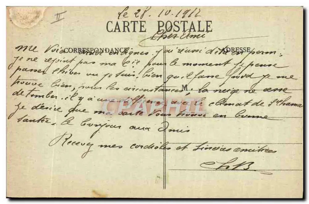 Reconstituição de um obus alemão de 420 — Frente da Alsácia — A. Bouteiller, foto-editora, Épinal, n°720 - Verso
