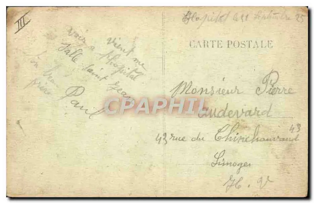 Abreise zur Feier — Unsere Auvergne (Region Cantal) — Hôtel des Gîtes - Rückseite