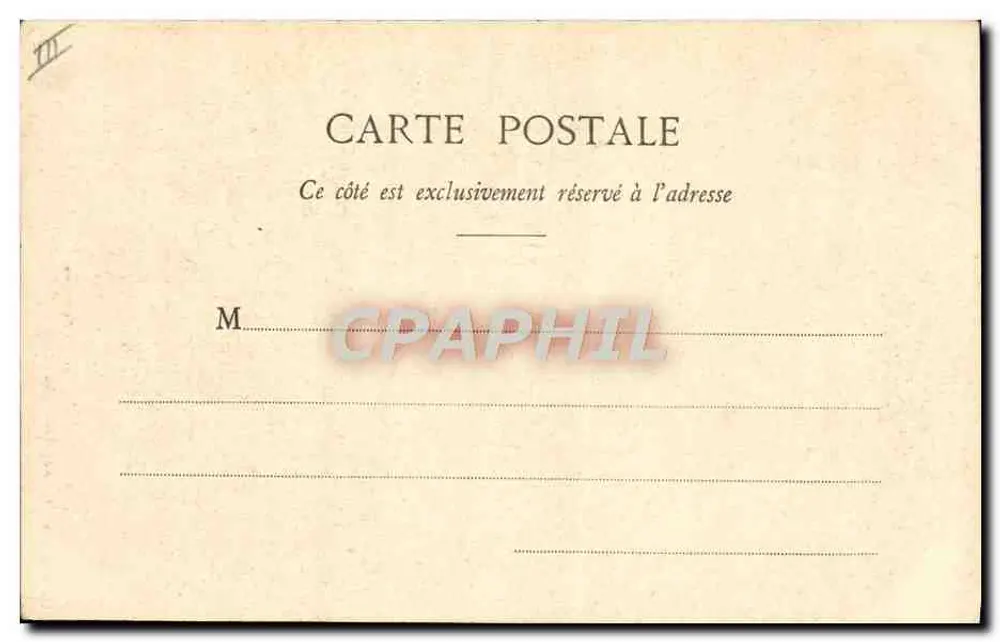Alte Frau aus Auvergne — Strickend — Lib. Bougé-Béal, 21 rue de l'Écu, Clermont-Ferrand, n°200 - Rückseite