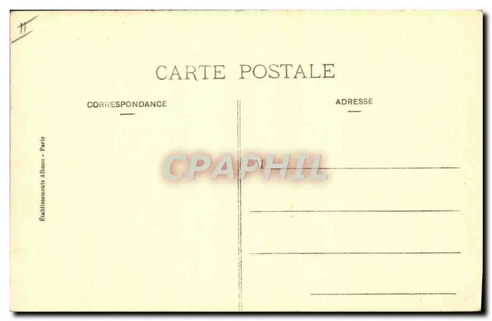 La Monlagnarde Danse Huvergnate — Oude Auvergne — Uitgever C. H., n° 2050 - Achterkant