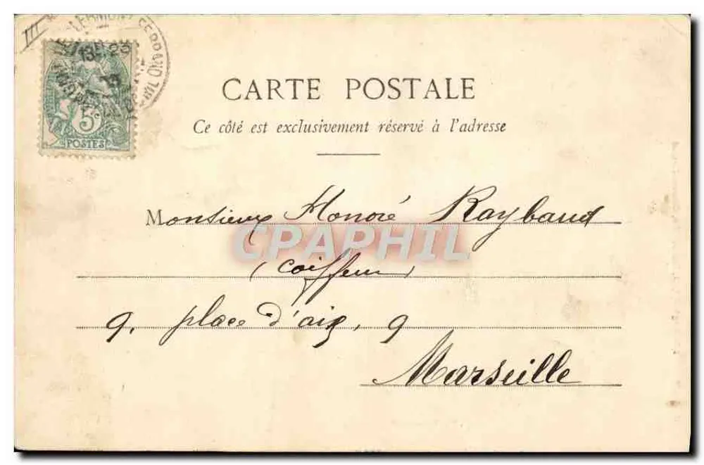 A Bourrée d'Auvergne — cena de dança tradicional — Lith. Rougé-Beal, 21, Rue de l'Éon, Clermont-Ferrand, n°313 - Verso