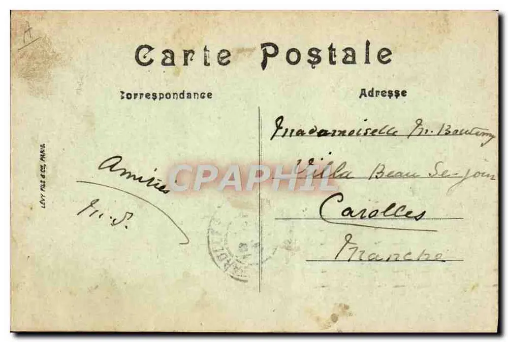 Env. de Vichy — Tipos de Bourbonnaises — LL. n°158 - Verso