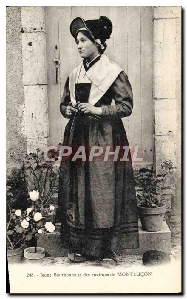 Jovem Bourbonnaise nas proximidades de Montluçon — n°248 — G. Chaumont editor em Montluçon - Frente