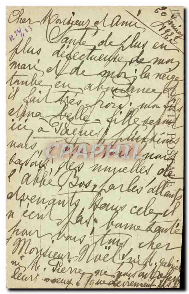 In der Auvergne — Unsere jungen Dorfjugend — Verlag: Étienne Marceau, Nr. 96 - Rückseite