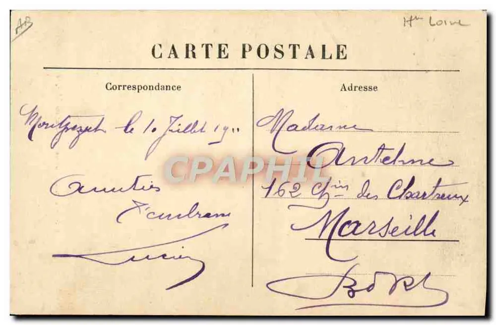 Contadino che torna dal Mercato — Tipo Contadino — M.B. Le Pay - Verso