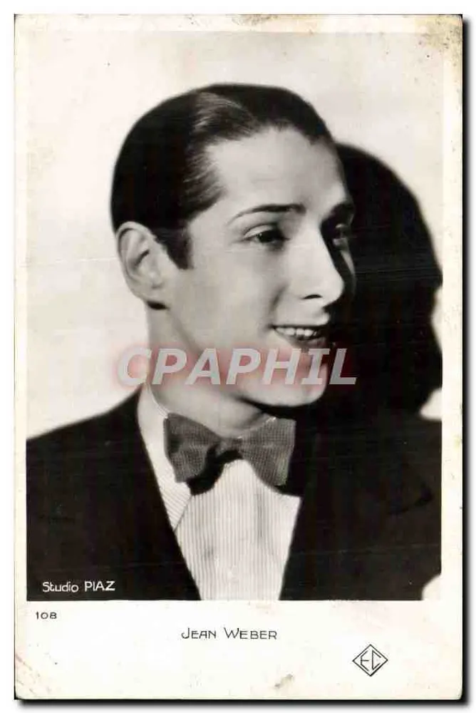 Jean Weber — retrato — Studio PIAZ, n°108 - Frente