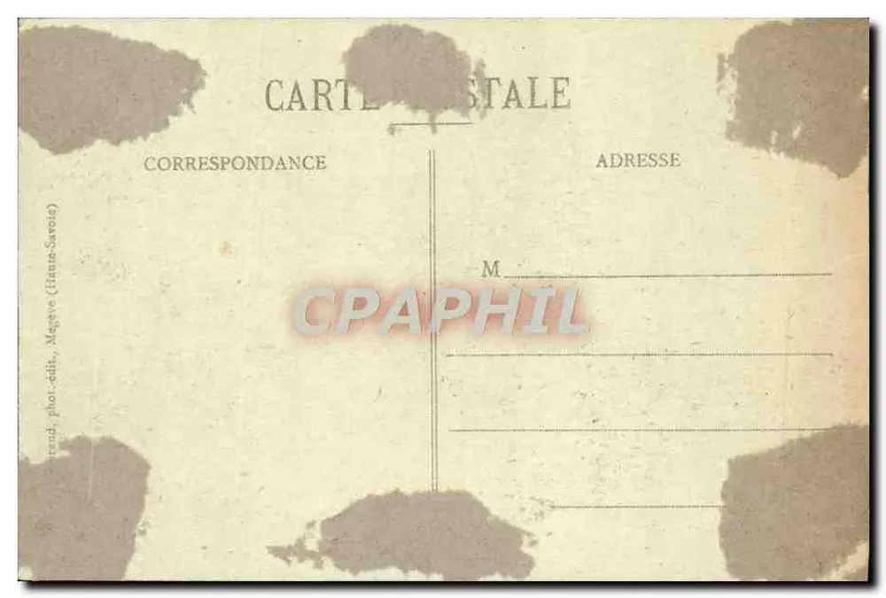 Route de LA CLUSAZ au Col des Aravis - Les Lacets — 358 — Verlag: M. L. G. (Magne, Haute-Savoie) - Rückseite