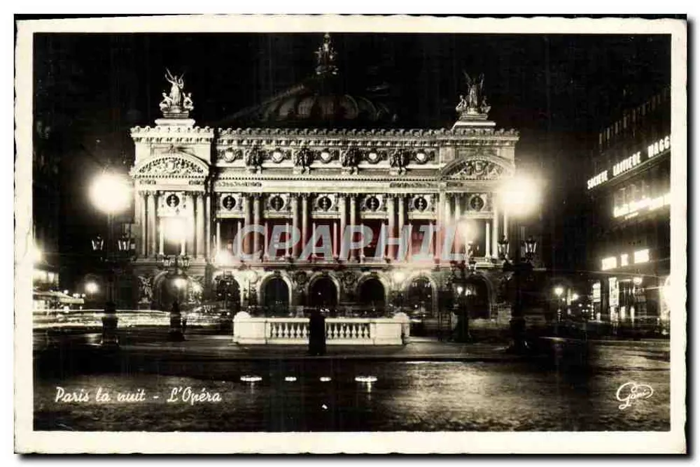 Paris à noite - L'Opéra - Frente