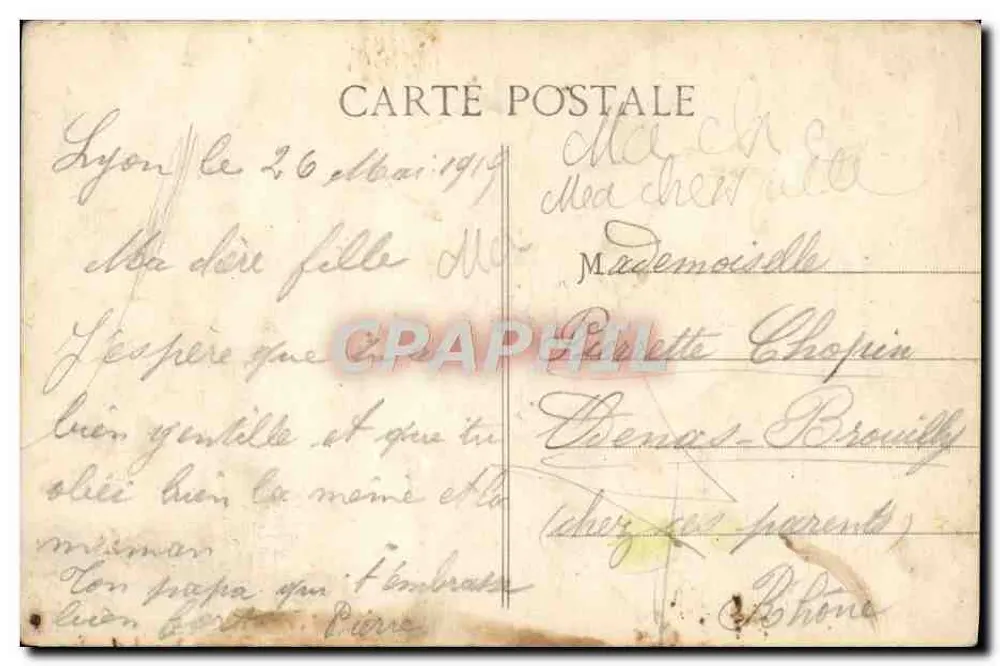 LYON - N.-D. de Fourvière - Fachada - E.R. - Verso
