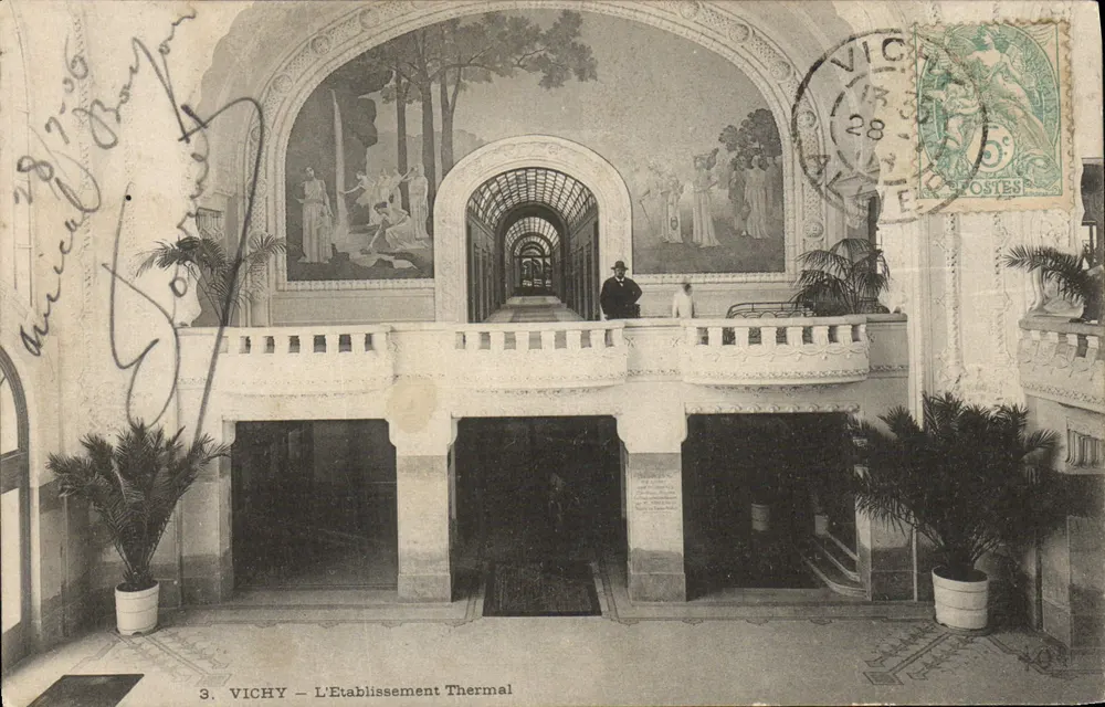 Vichy — O Estabelecimento Termal — editor desconhecido, n°3 - Frente