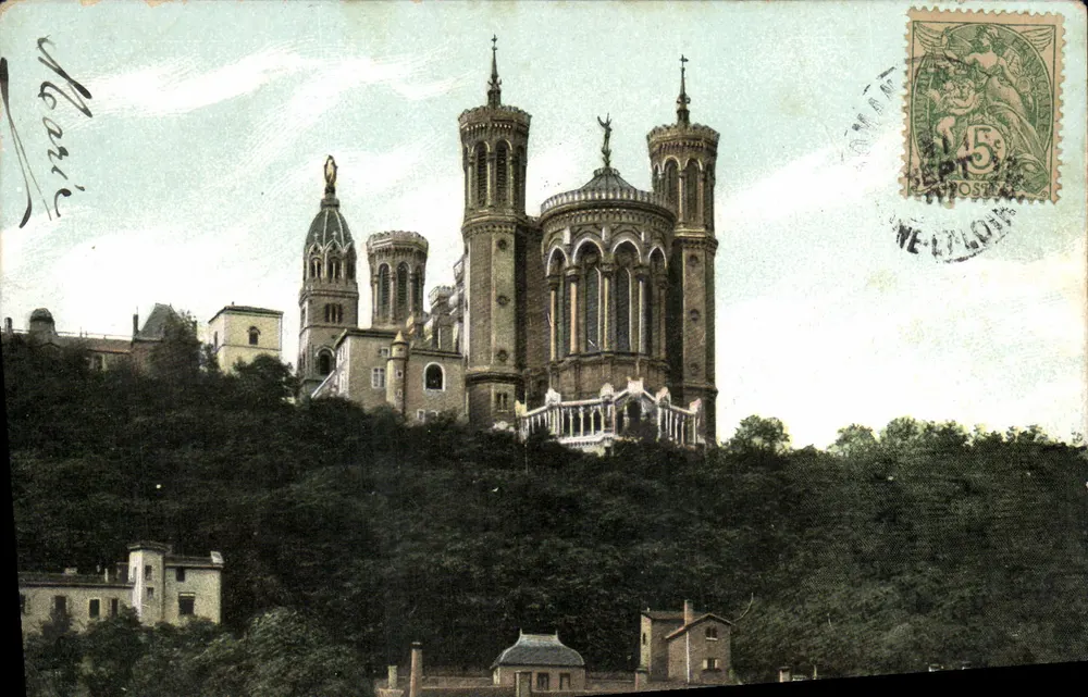 Basilika Notre-Dame de Fourvière — Lyon — veröffentlicht von AQUA-PHOTO L.Y.A.C. - Vorderseite