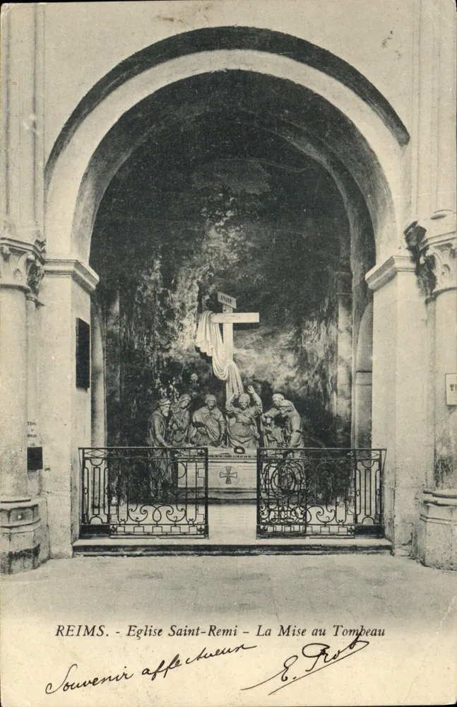 Reims - Kirche Saint-Remi - Die Abnahme vom Kreuz - Vorderseite