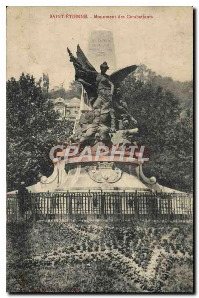 Saint-Étienne — Denkmal der Kämpfer — unbekannter Verlag, Seriennummer nicht sichtbar - Vorderseite