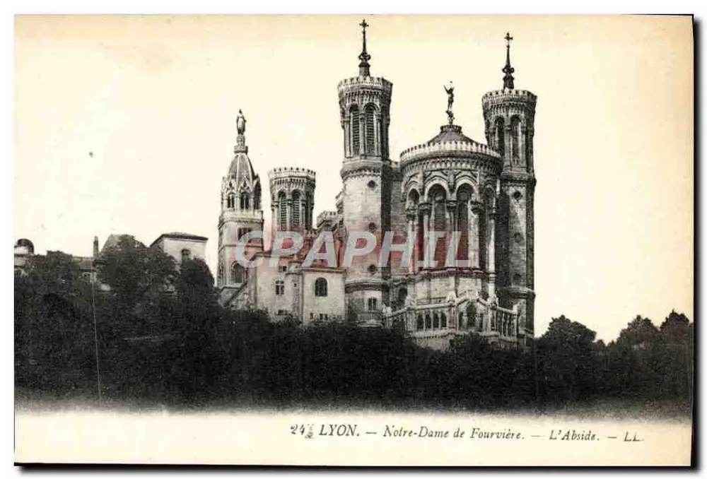 Lyon — Notre-Dame de Fourvière — L'Abside — LL - Frente