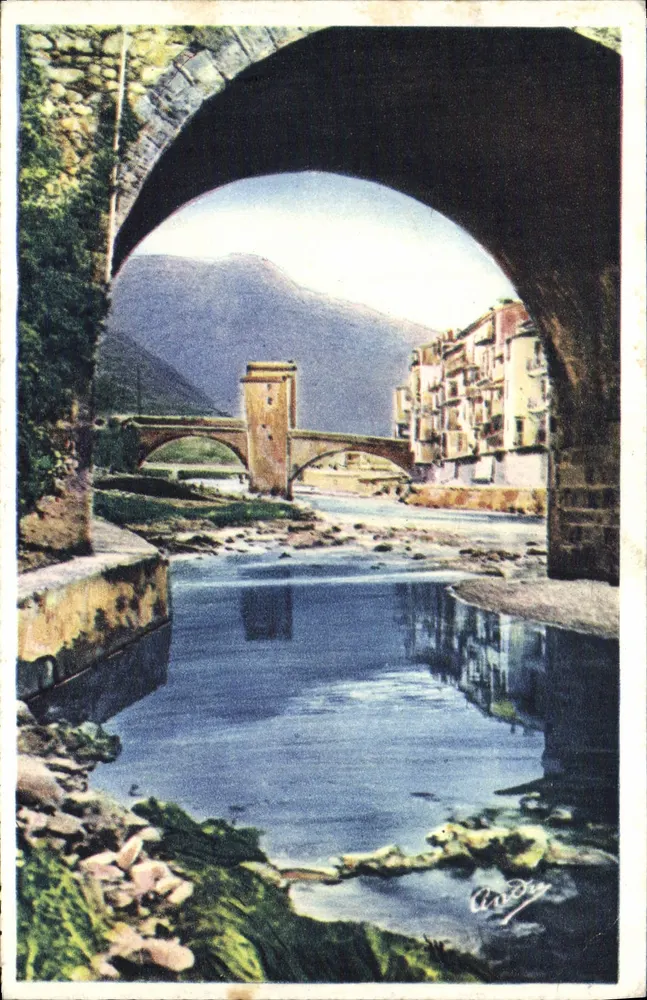 Sospel — Der alte Brücke über die Bevera — C.A.D.S.E. Grenoble - Vorderseite