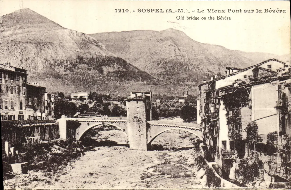 Sospel (A.-M.) — Der Alte Brücke über die Bévéra — Verlag Giletta - Vorderseite