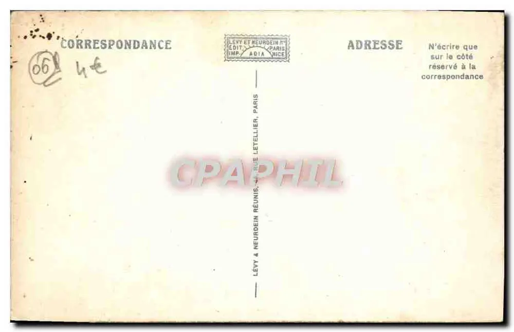 Sospel (Alpes-Maritimes) — O Velho Ponte — editor Levy & Neurdein, Paris - Verso