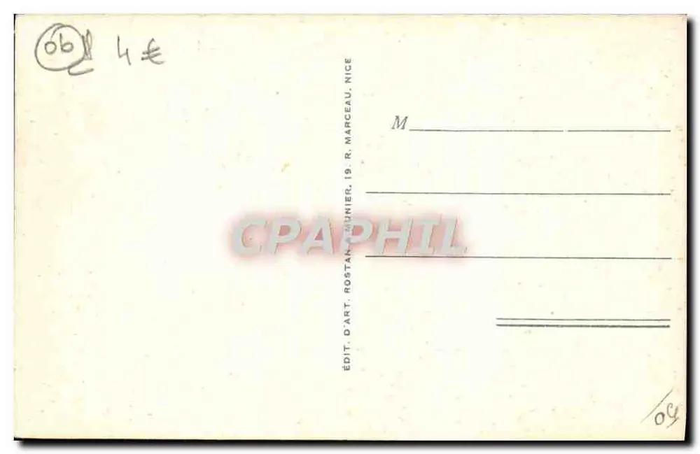 Théoule - Vista Geral — RM — Rostan & Munier, Nice - Verso