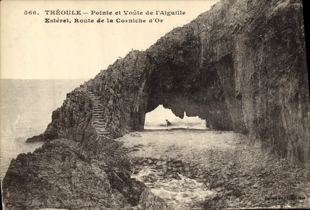 Théoule — Spitze und Bogen der Nadel, Route der Goldenen Promenade — Edition Gérard GILET, Nizza - Vorderseite