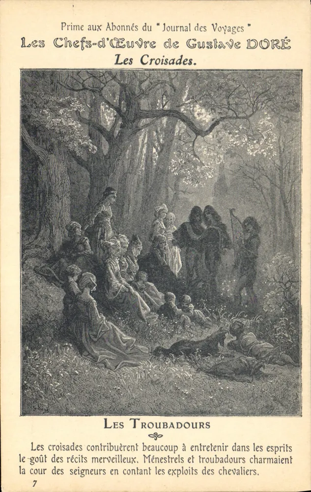 Die Troubadoure — Die Kreuzzüge — Reisejournal, Gustave Doré - Vorderseite