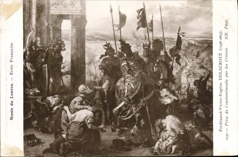 Eroberung Konstantinopels durch die Kreuzfahrer — französische Schule — Louvre-Museum — Ferdinand-Victor Delacroix (1798-1863) - Vorderseite
