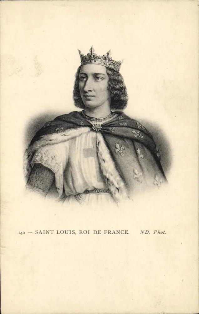Saint Louis, König von Frankreich — gestochenes Portrait — ND. Phot. n° 140 - Vorderseite