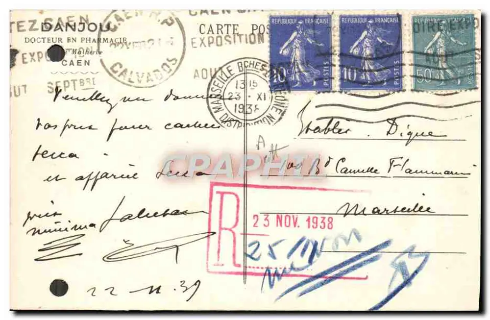 Laboratorien Danjou — Medizinische und industrielle Analysen — Caen - Rückseite