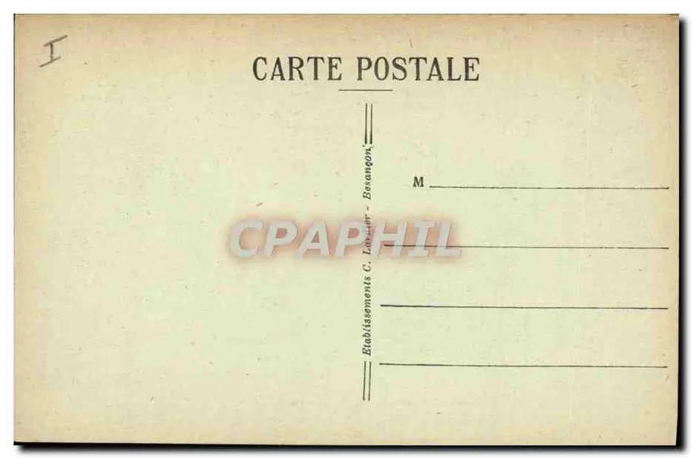Estátua de Pasteur — Arbois (Jura) — Sites Pittoresques de Franche-Comté, n°1303 - Verso