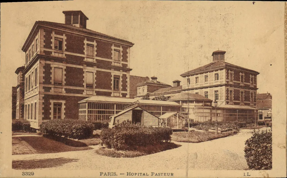 Paris — Hospital Pasteur — editor LL, n° 3329 - Frente