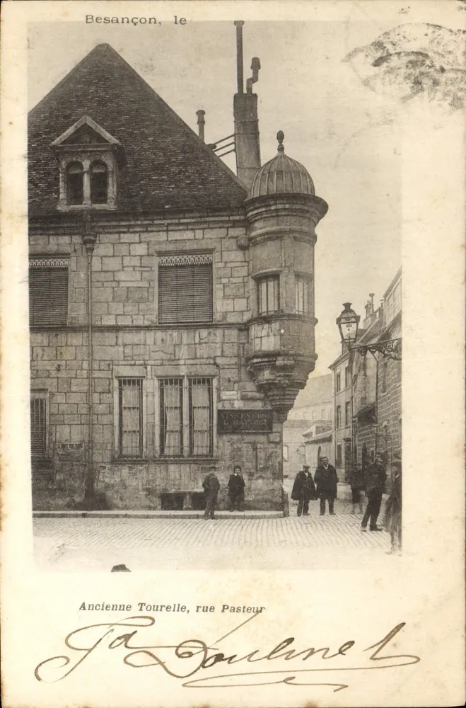 Besançon, a Torre Antiga — rua Pasteur — editor desconhecido - Frente