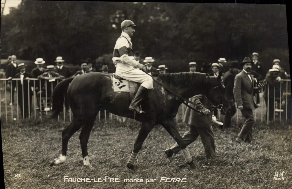 Faulché-le-Pré geritten von Ferre — Pferderennen — J.P.N. Paris, Nr. 21 - Vorderseite
