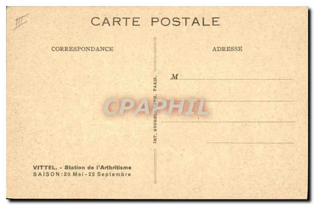 VITTEL — O Campo de Corridas - Verso