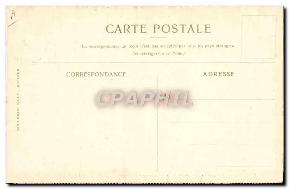 Ansicht von Saigon — Compagnie des Messageries Maritimes - Rückseite