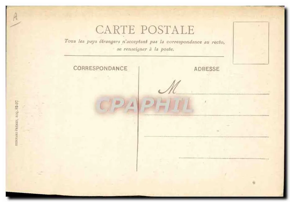 Der Eingang zum Hafen von Marseille — Messageries Maritimes — Verlag: Hébrard Palme, Nr. 83-97 - Rückseite