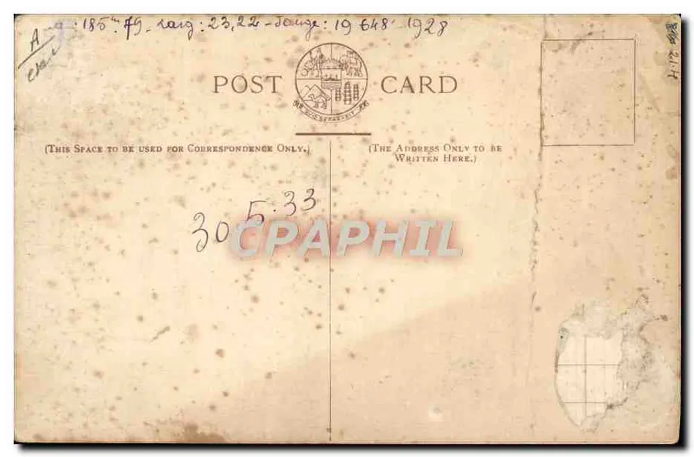 P.&O.S.S. Viceroy of India — 19.700 Tonnen Bruttogewicht — Verlag P.&O. S.S. - Rückseite