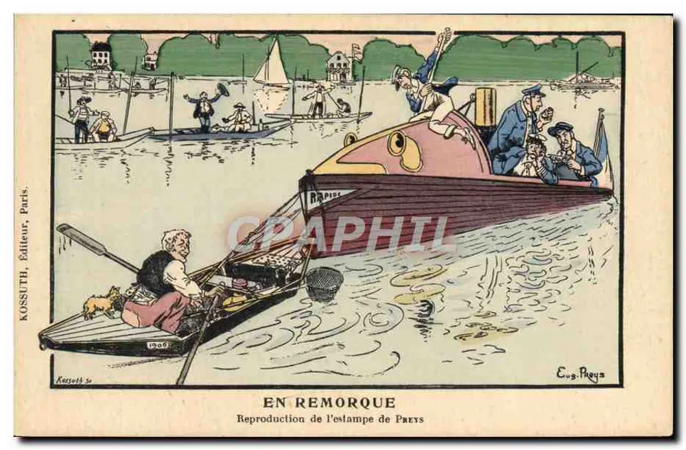 Zug – Nachbildung der Lithografie von Preys – Kossuth, Paris - Vorderseite
