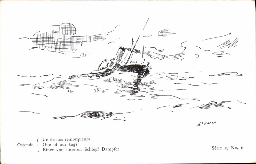 Ostend — Einer unserer Schlepper — Serie 2, Nr. 6 - Vorderseite