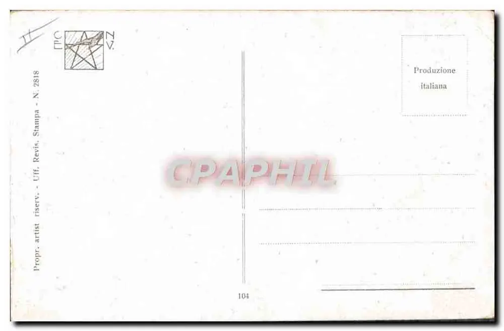 Porträt einer Frau — kunstvoll gestylte Frisur — F. Spatti, Serie N. 2818 - Rückseite