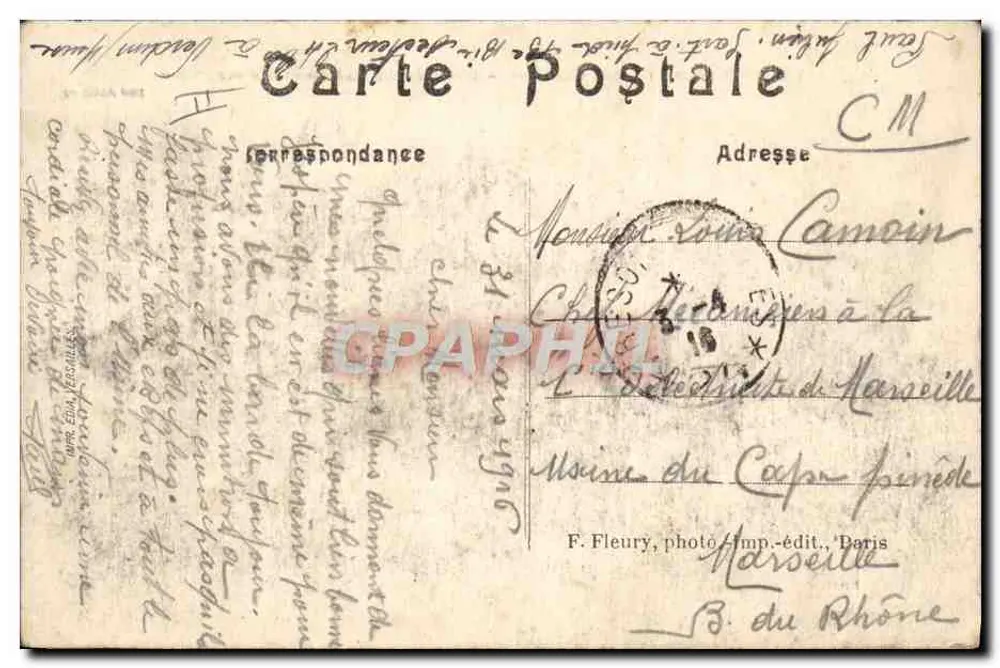 Verdun (Meuse) — Die Kasernen — Die Ankunft von Kanonen und Munition — Visa Paris, 2 E - Rückseite