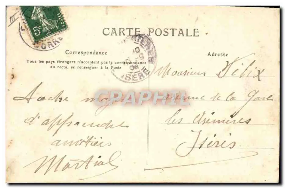 Cruzamento — Bourree Dimanche — Editor H. T. I. L. n° 303 - Verso