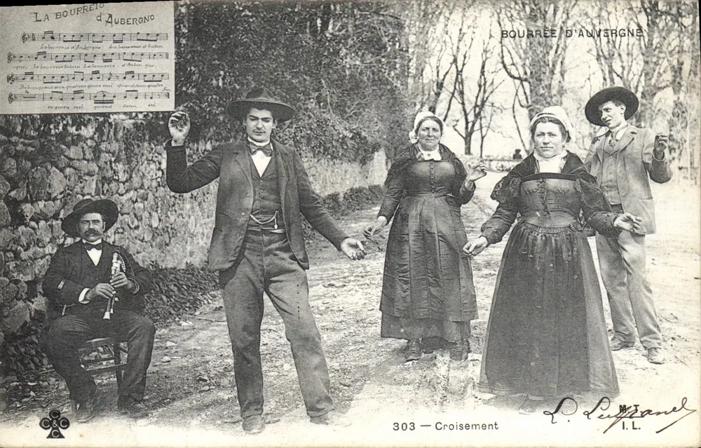 Bourrée da Auvergne — dança folclórica — P. Luffian, n° 303 - Frente