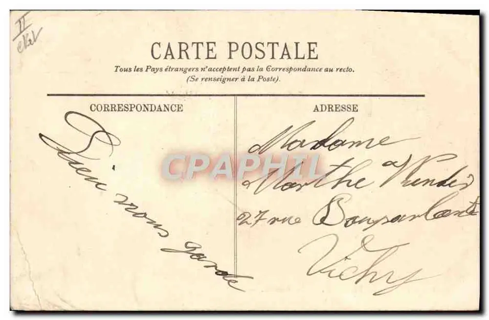 Tipos da Auvergne — A Bourrée — LL. - Verso