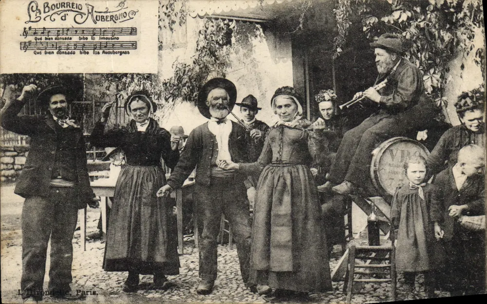 Festa local em La Bourrerie d'Aubergnano — Edição C. Paris - Frente