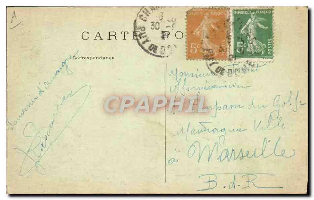 Festa local em La Bourrerie d'Aubergnano — Edição C. Paris - Verso