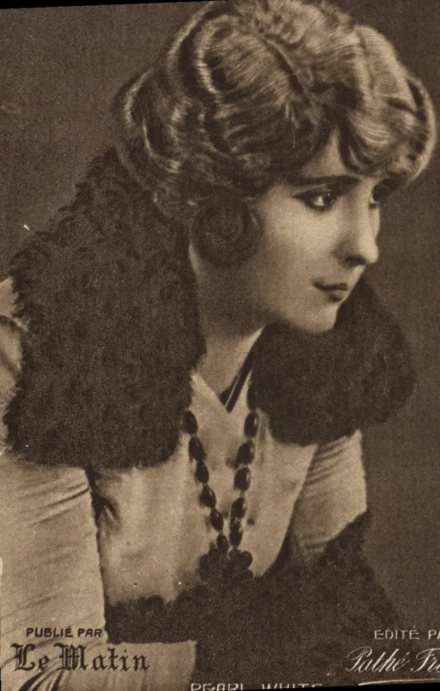 Perla Bianca — attrice americana — pubblicata da Le Matin, edita da Ralhé Frères - Recto